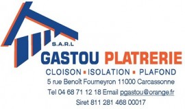 Logo GASTOU PLATRERIE pour en-tête redimensionné